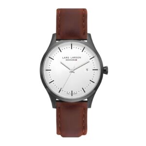 LARS LARSEN Brown Leather Strap Watch